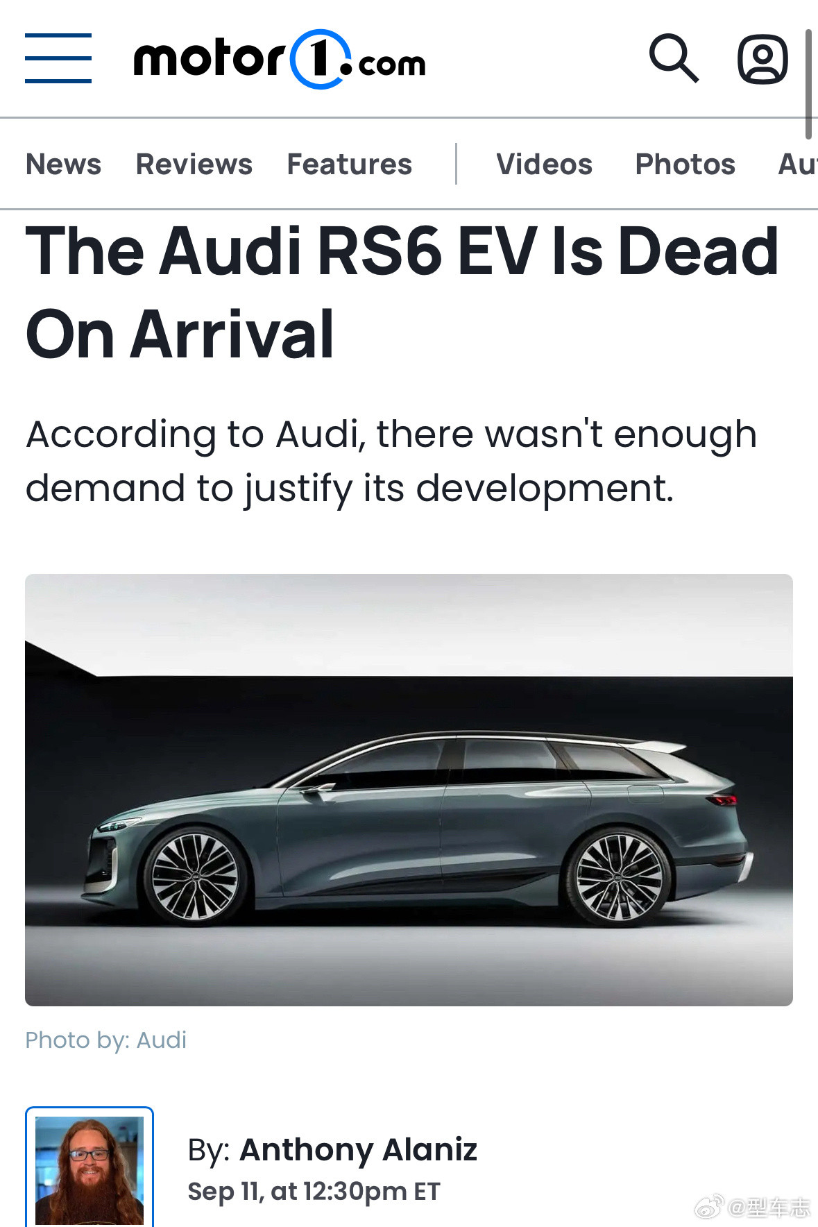 奥迪宣布取消RS6e-tronAvant，Polestar也推迟了6Roa