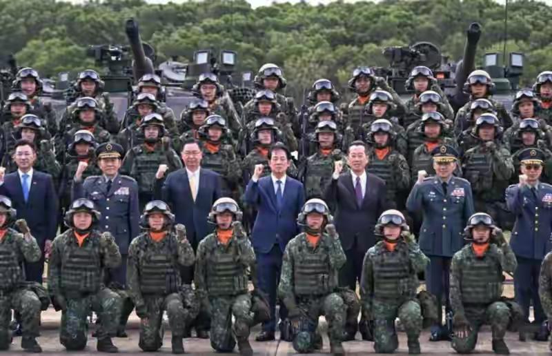 台独武装10月31日正式成军，“台独”首领赖清德在成军仪式训话叫嚣：“只有实力才