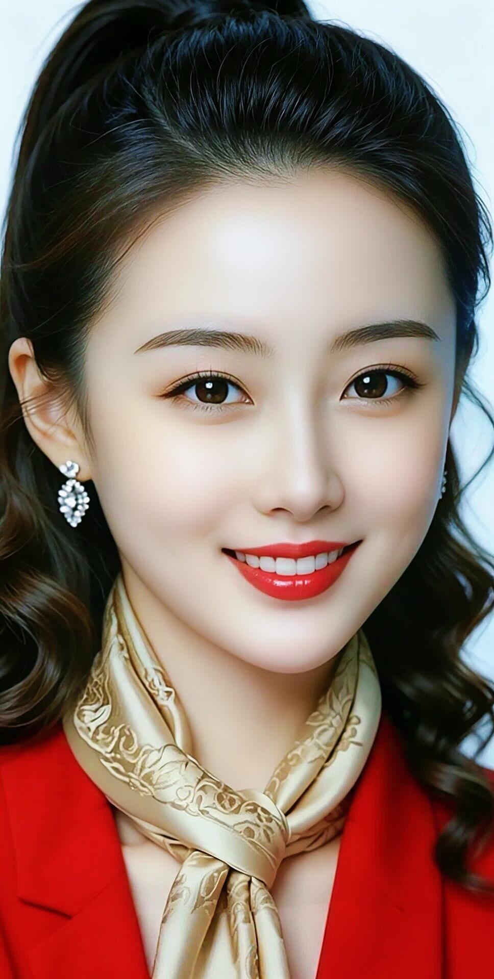 优雅红唇，迷人微笑，时尚穿搭，自信满满！💄👗💃