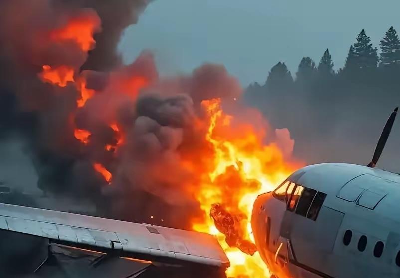 轰隆一声巨响，火光冲天！美军战机坠毁，特朗普或已收到坏消息。这架坠毁的战机