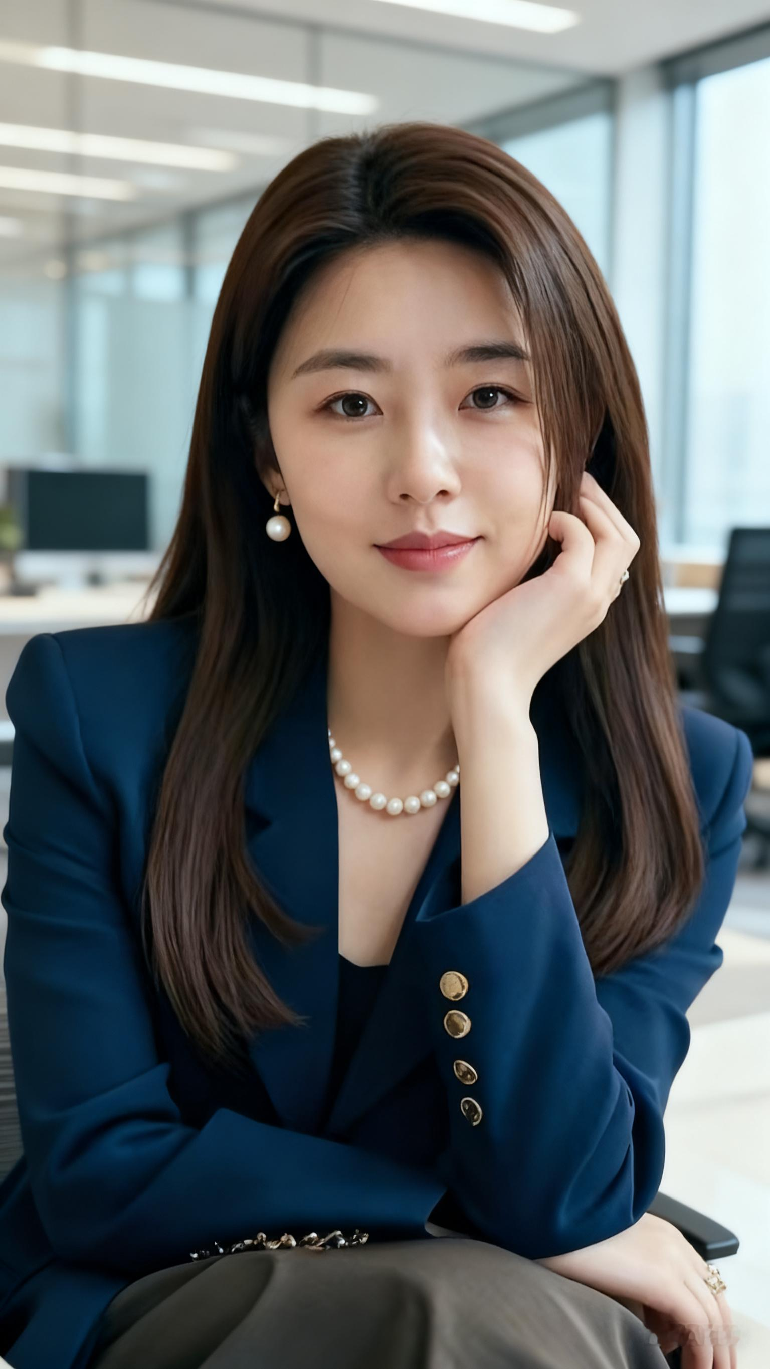 端庄、标致、自信满满的时尚美女。