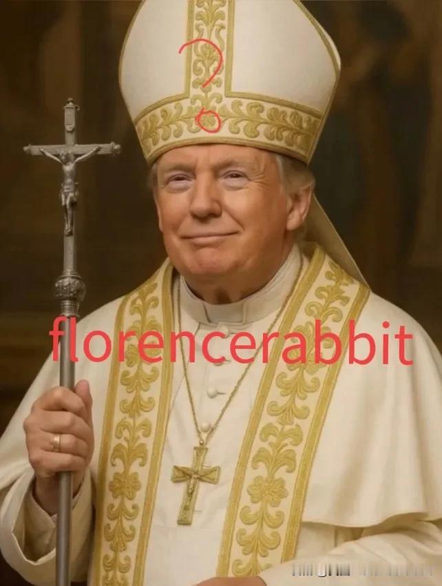 “我想当教皇，那将是我的第一选择。”橙王在白宫外对记者说道。这位“男士”并非天