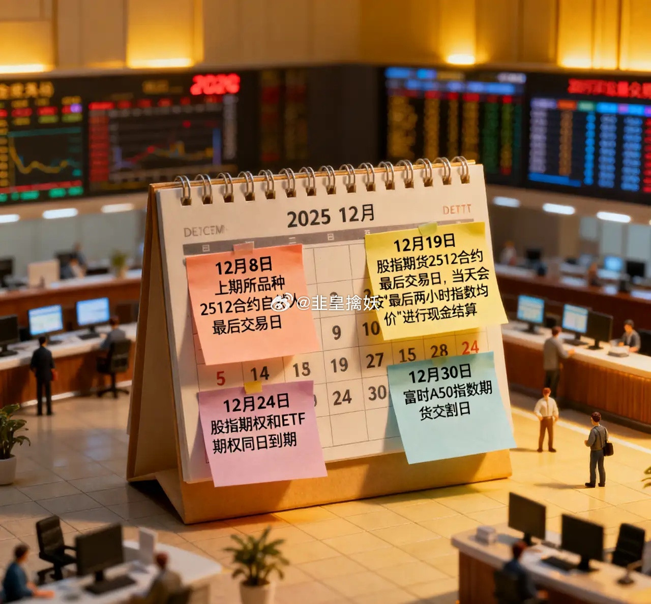 大家需要注意，2025年12月，有3个交割日，具体信息如下：1.12月19日：