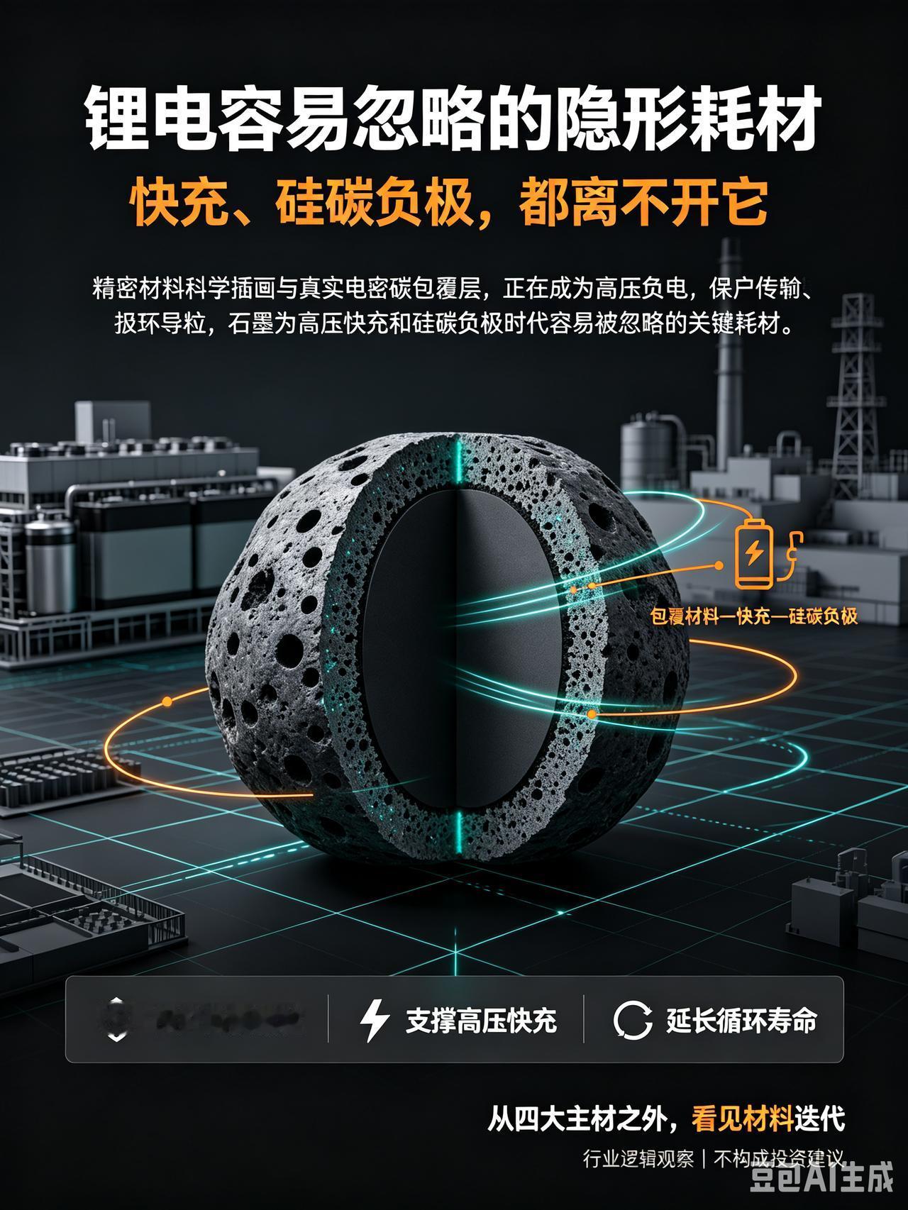 锂电赛道容易被忽略的隐形耗材，快充、硅碳负极都离不开它锂电产业链大家目光大