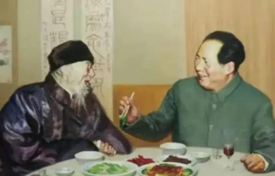 1956年，北京。一位教师为孝顺父亲，拿出80元巨款，特喜请齐白石画了一幅寿桃，