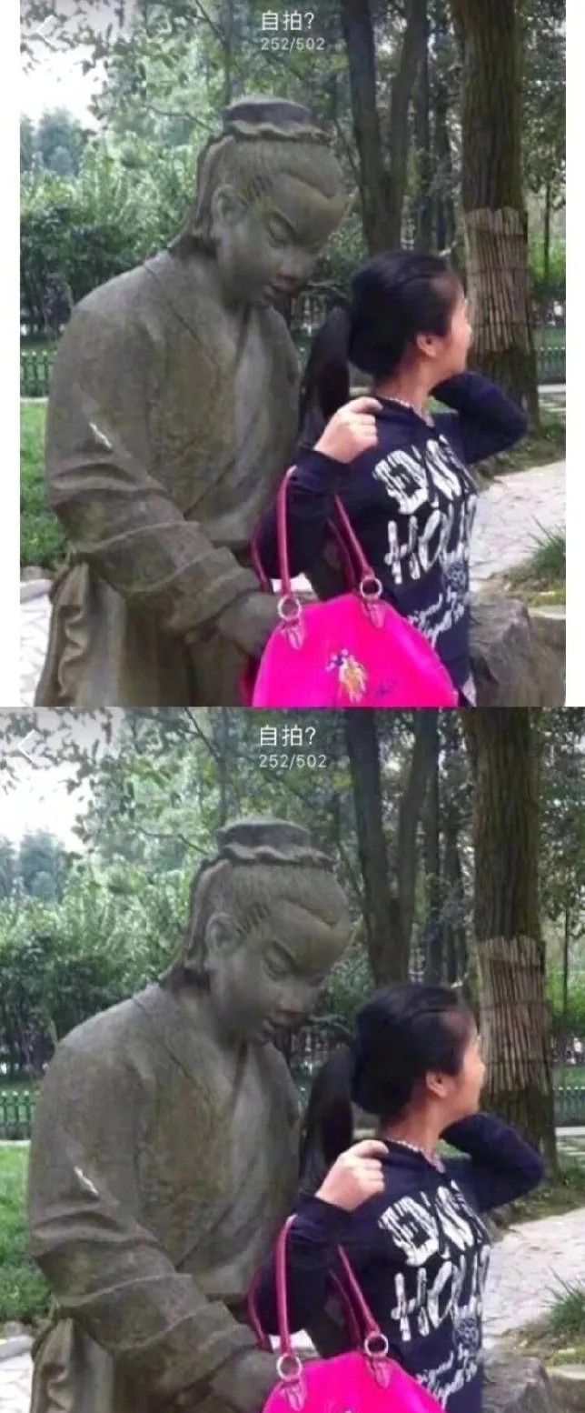 以前年轻的时候拍的照片，现在感觉好傻啊