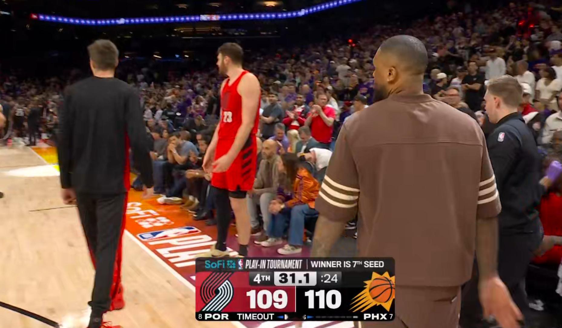 还有31秒，太阳领先1分，怎么说？