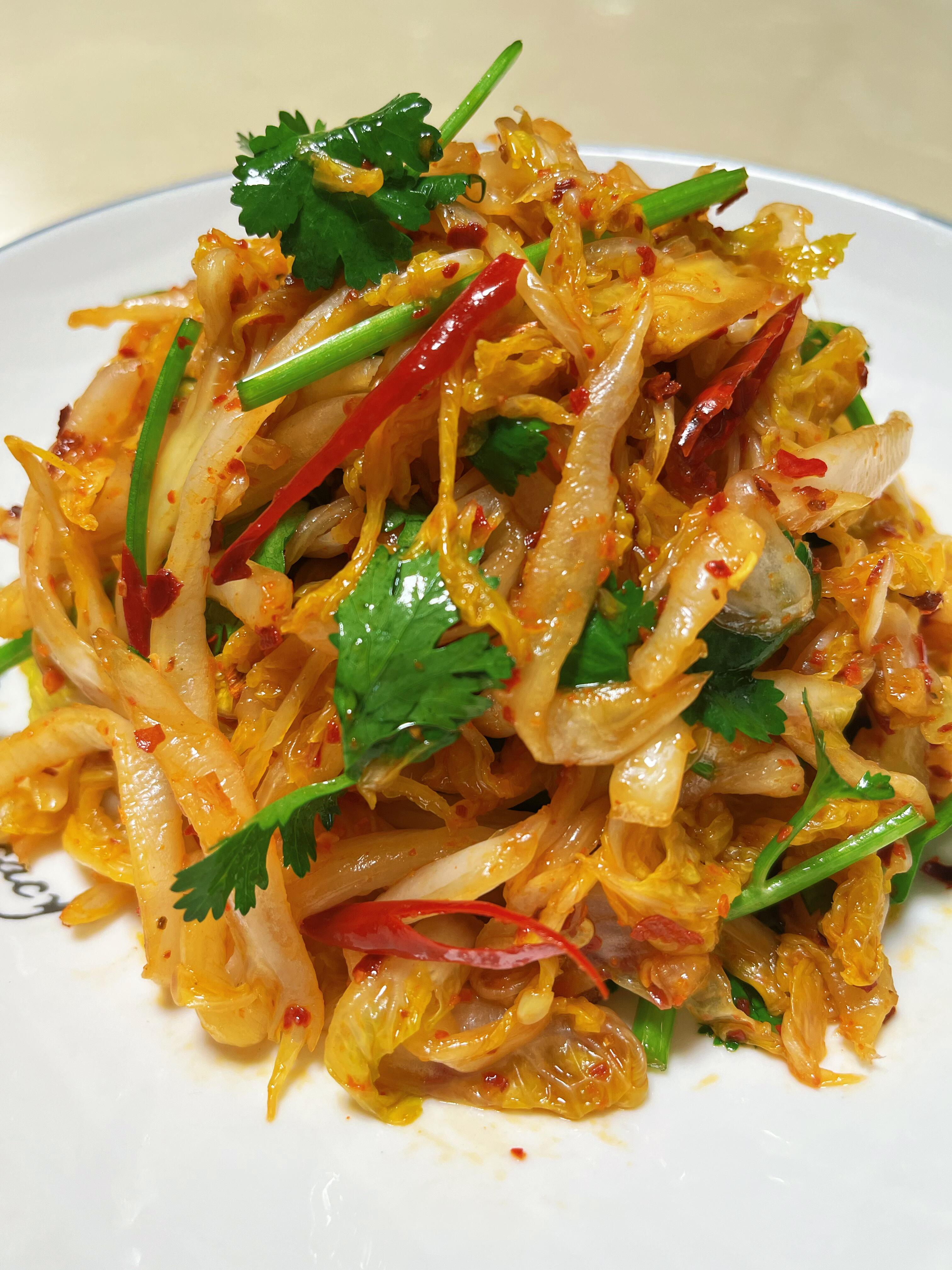 减脂控糖党必看！5分钟酸辣凉拌娃娃菜，脆嫩解腻零失败减脂、控糖期不知道吃什么？