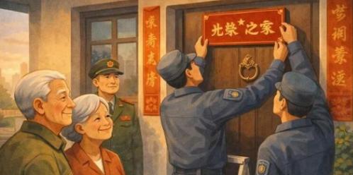 退役军人事务部突然宣布了。近期，退役军人事务部在全国范围内再次把“光荣之家”悬挂