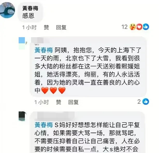 大S妈妈葬礼上崩溃发文大S妈妈今天下葬，场面太让人难过了