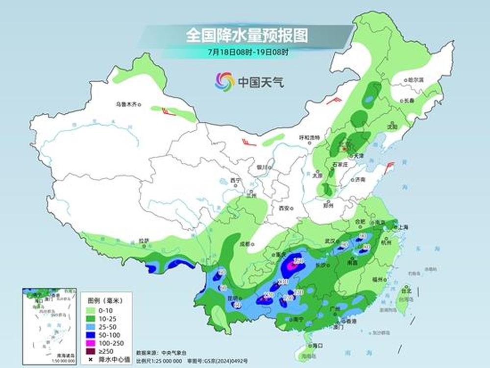我国较强降雨带将逐步向南, 持续高温将缓和