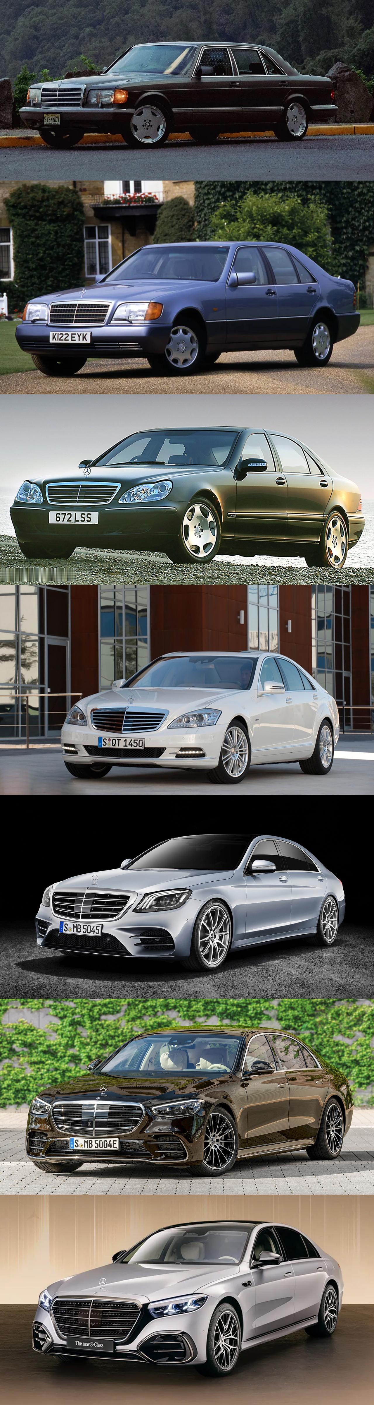 昨晚最新奔驰S级发布，历代S都能代表当时最先进的奔驰车，这么多代哪个最强哪个最弱