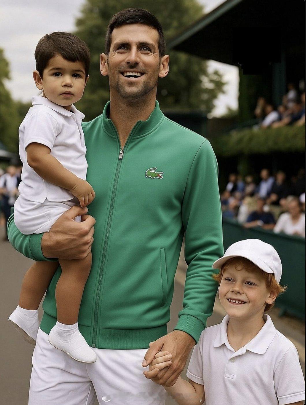 这个叔叔是我的偶像，我也要向他学习，成为一名巨头德约科维奇阿尔卡拉斯澳网争冠德约