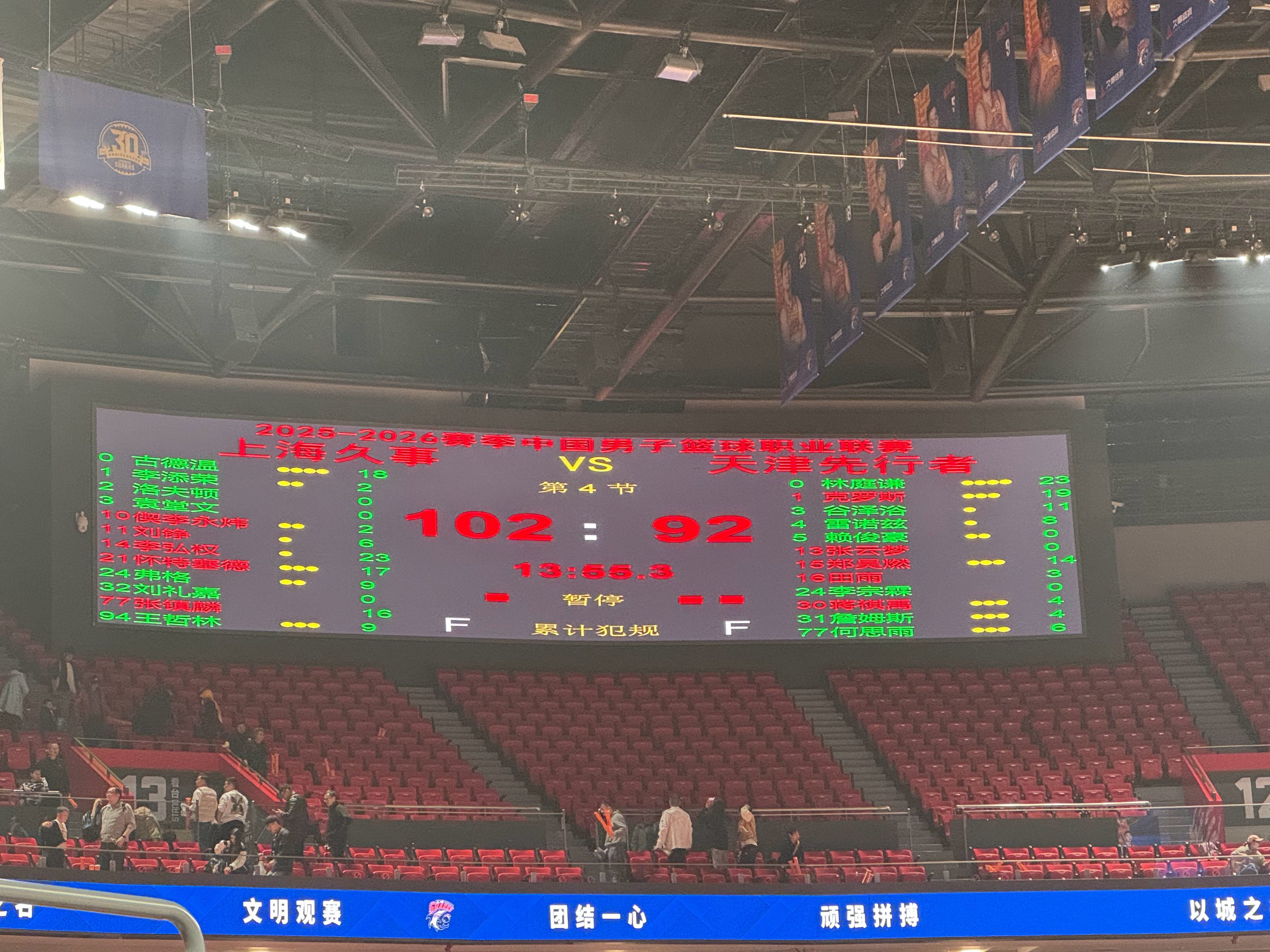 赢球中解决问题，给球队一些时间。上海久事大鲨鱼上海·上海体育馆