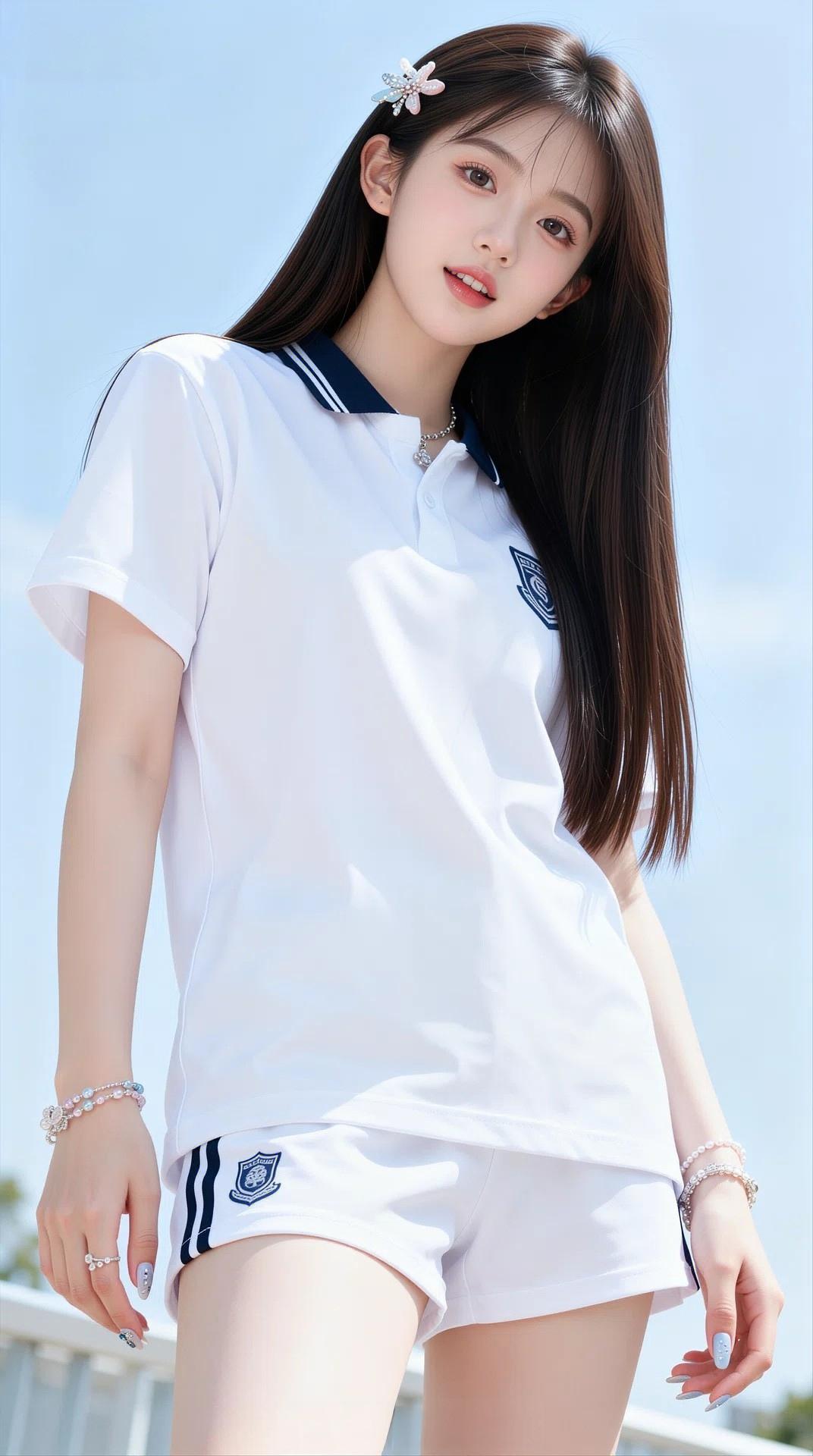 清新少女风与白色简直是绝配，简约又充满元气和活力，更有柔美之感。温柔气质少女风