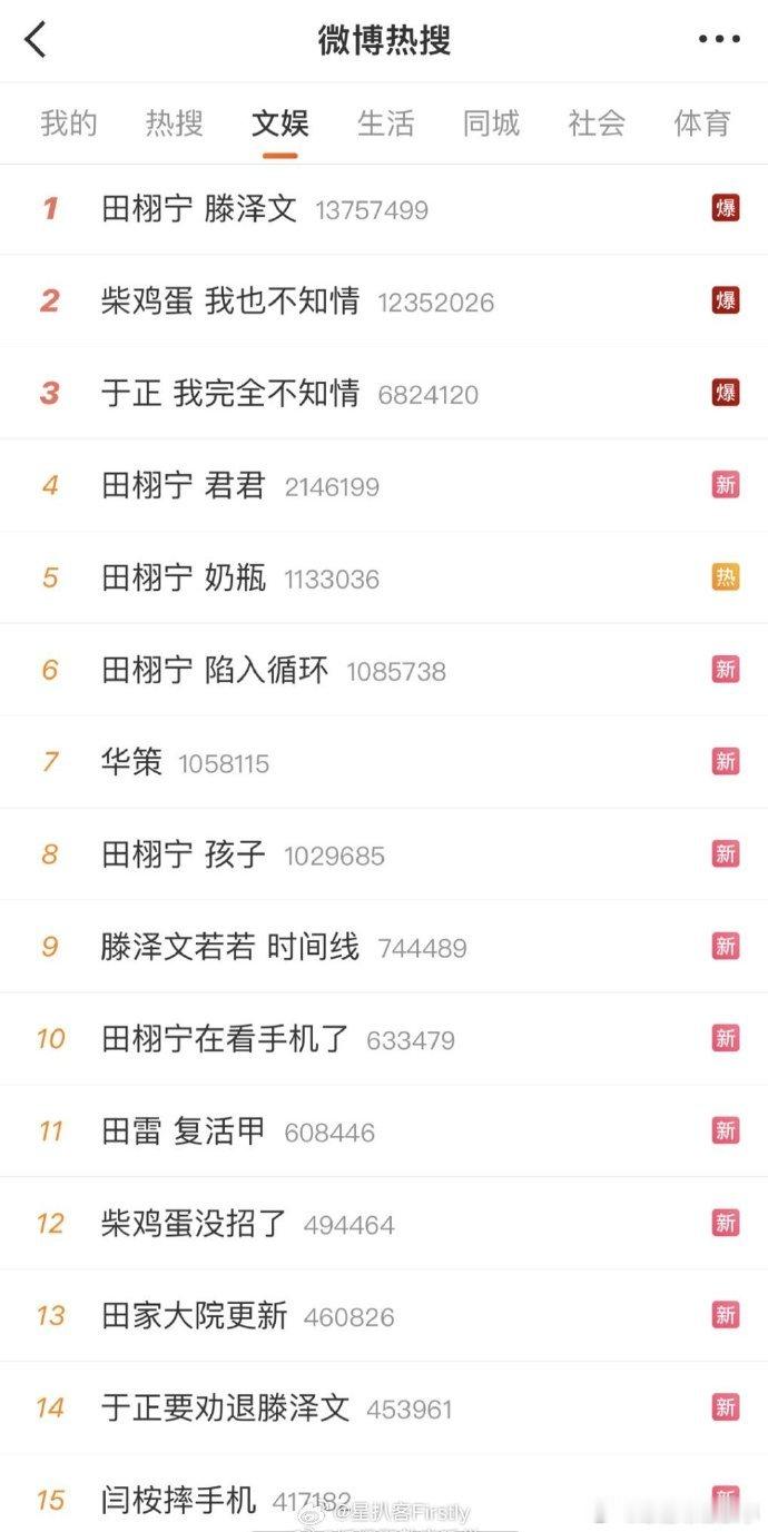 田栩宁飞升失败田雷飞升失败从嫂子到孩子，再到多条感情线，这样的瓜实在太碎。想要