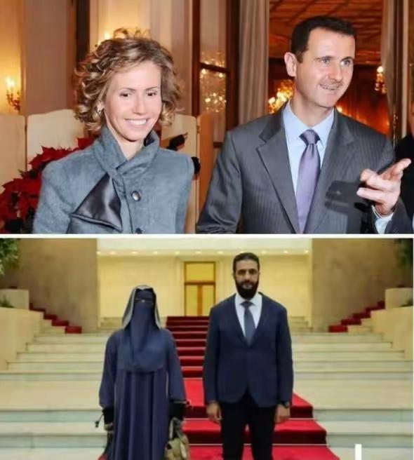 叙利亚到底是进步了还是倒退了呢？图片的对比是明显的。上面是巴沙尔和他的