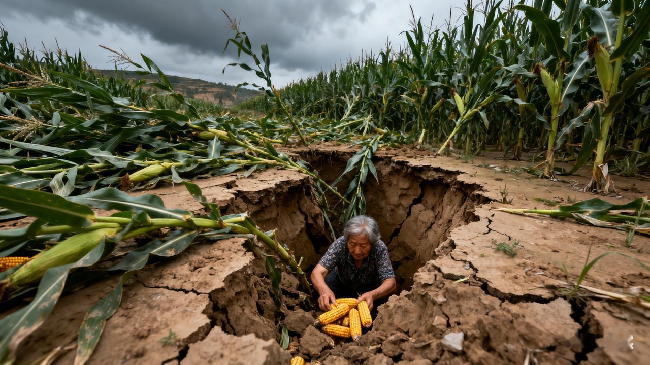 玉米地突然张开