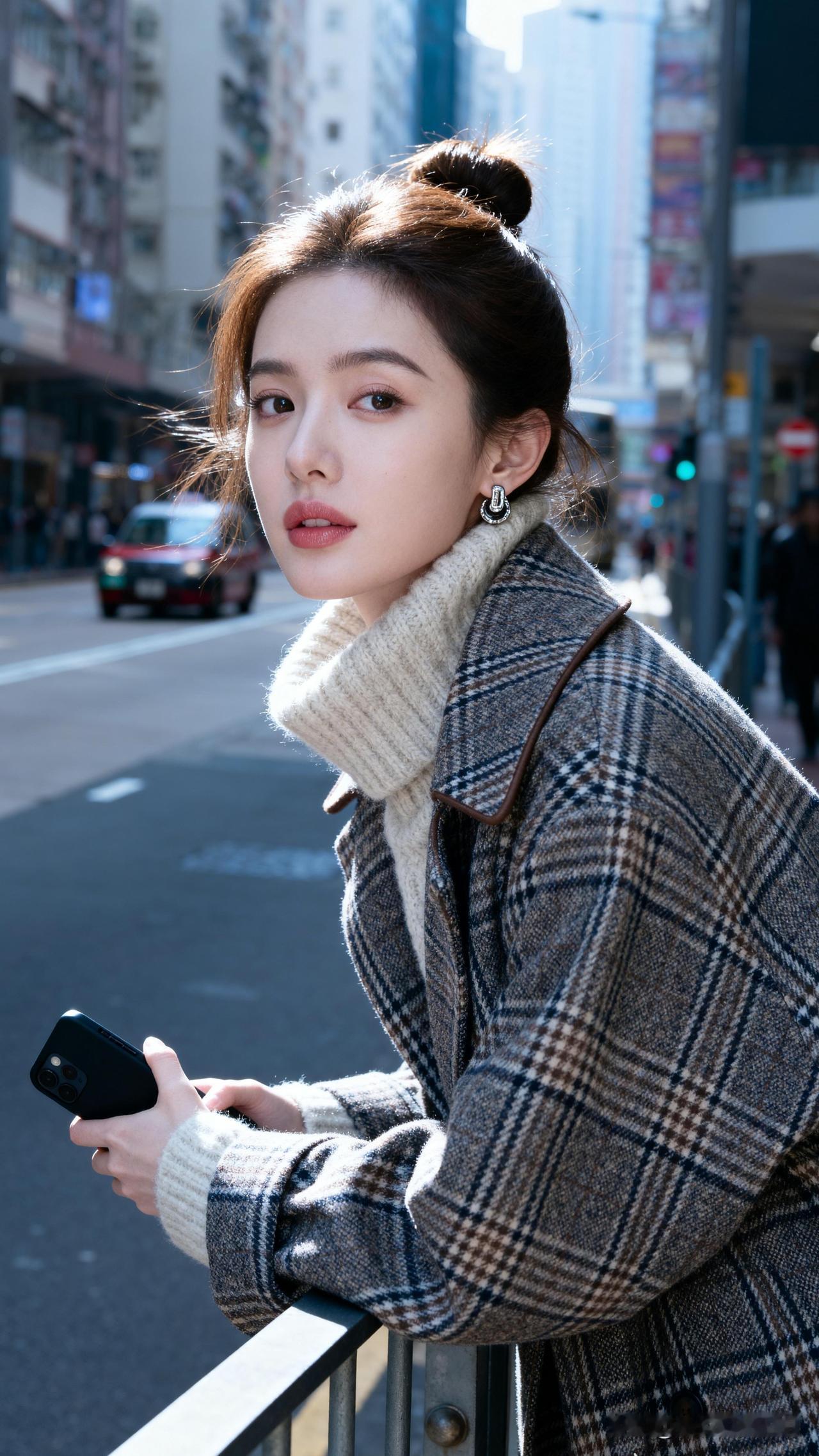 红袖添香夜，灯火阑珊处。你有哪些街拍，特别惊艳都市街头，时髦少女，手机相伴，时