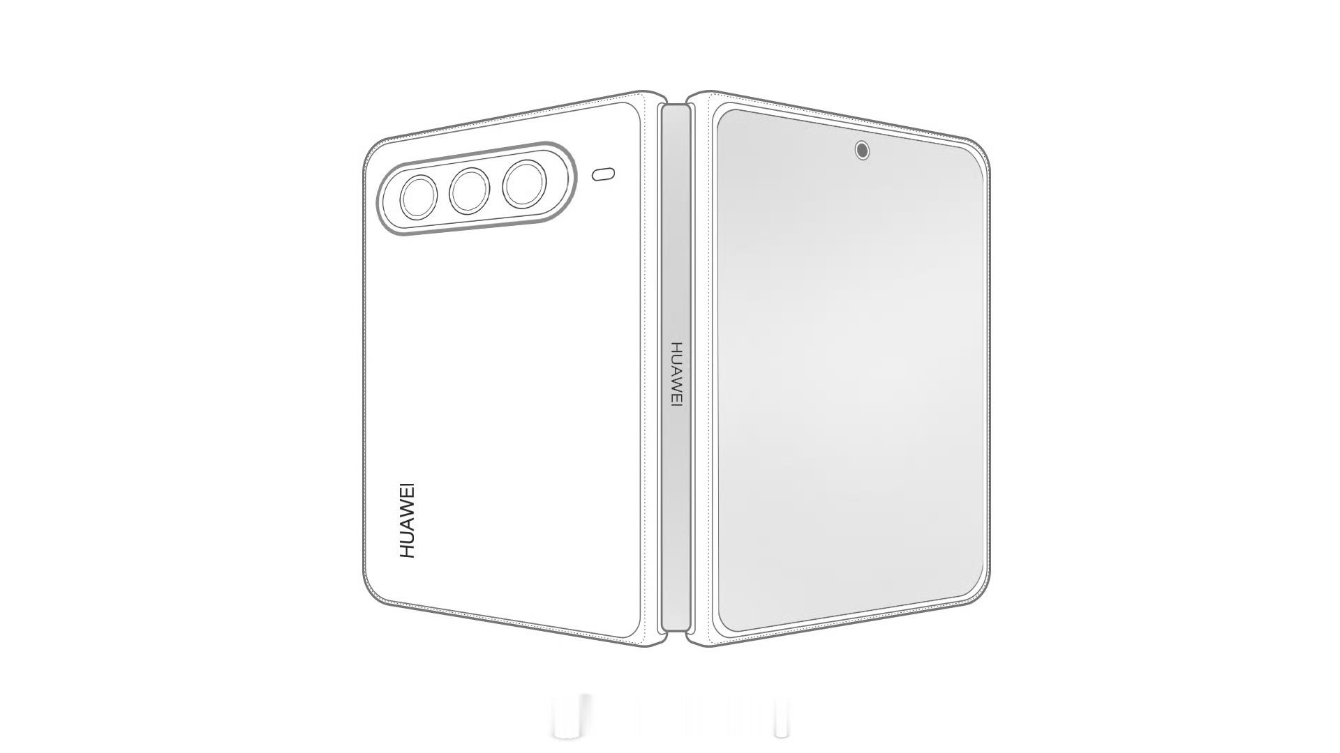 华为大阔折设计图曝光我这个用AI搞出来的图还不错华为