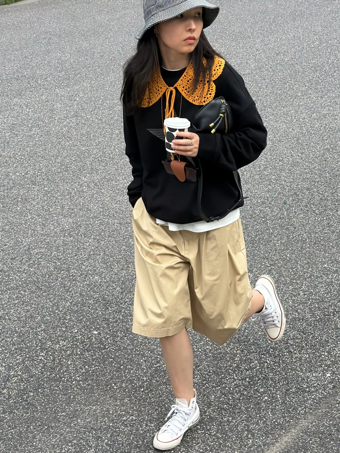 OOTD｜早秋的卫衣短裤穿搭