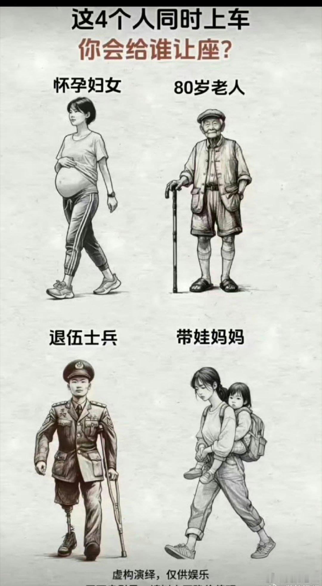 你会给谁让座？​​​​