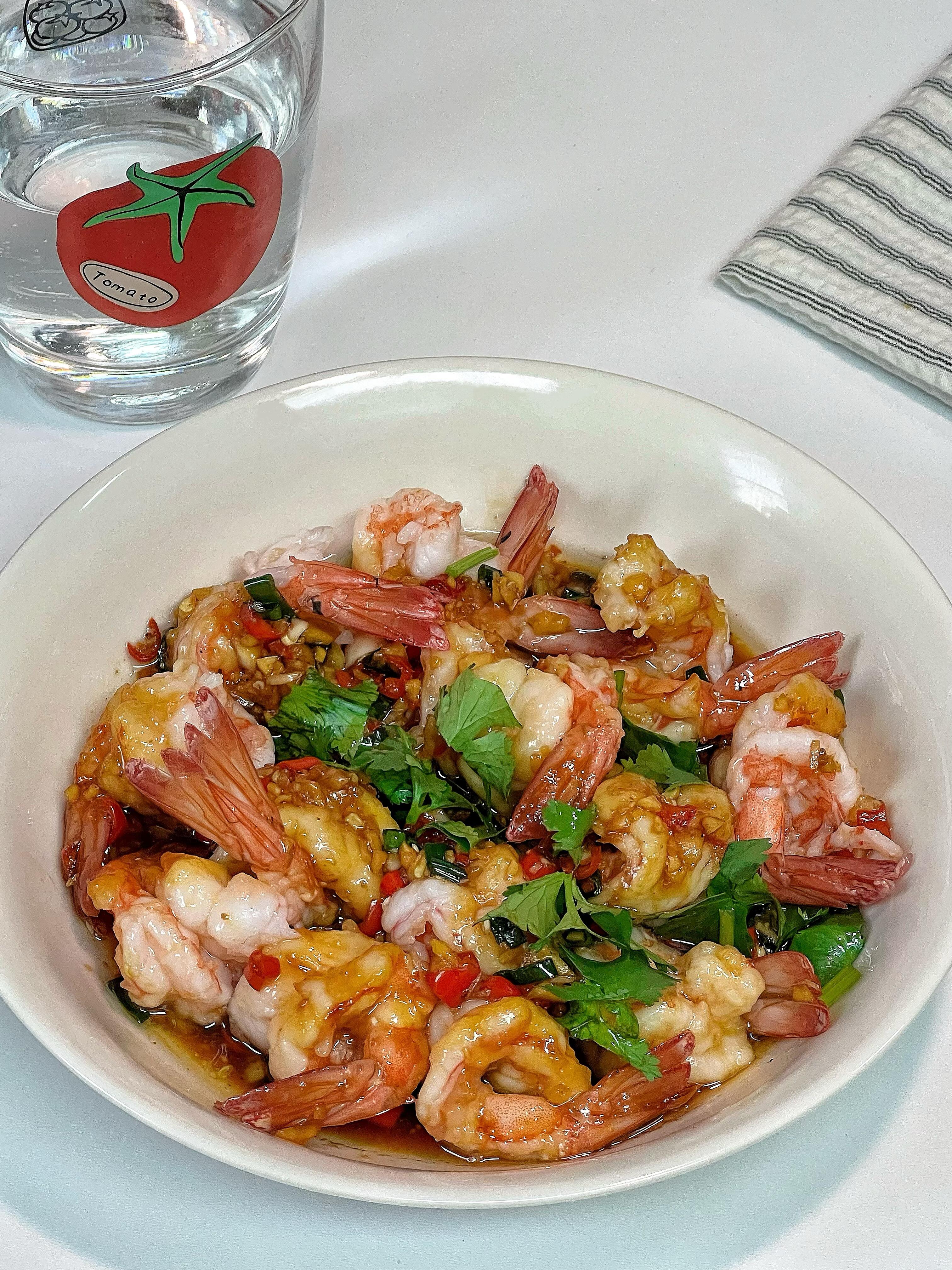 椒麻虾片！Q弹鲜辣，低脂无负担好吃到舔盘家人们谁懂啊😭跟网友学的虾仁新吃法