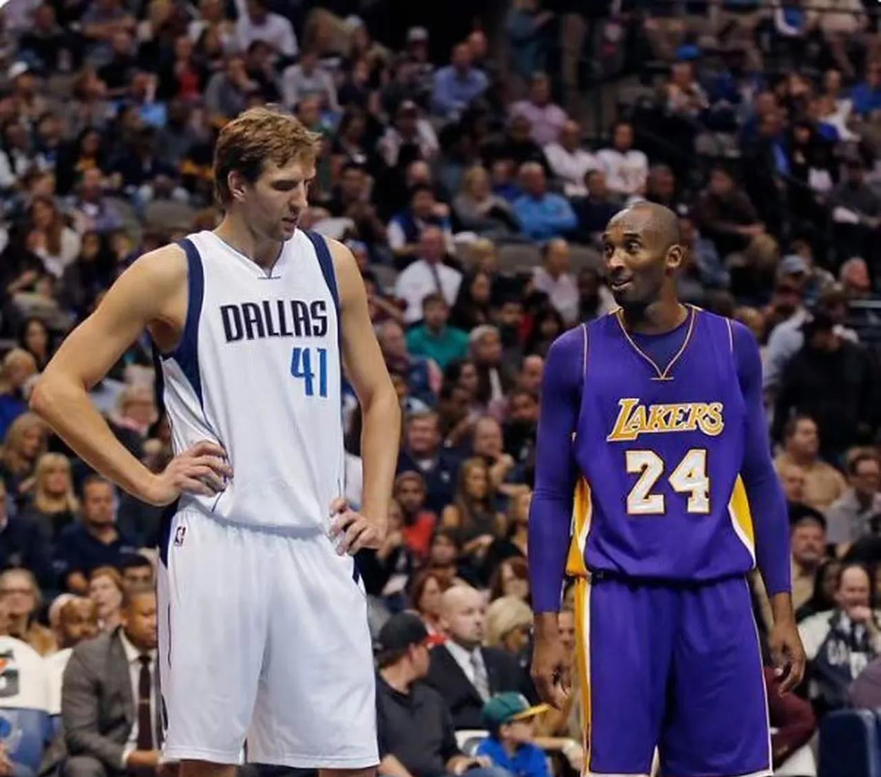NBA2011年季后赛小牛横扫两连冠湖人！科比和诺天王对比！第一场湖人94-9