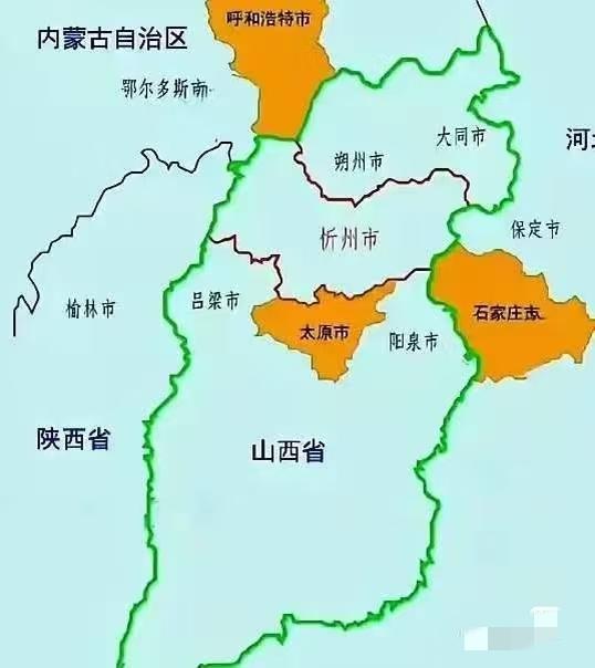 全国仅此一处[doge]知道山西忻州吗，和三个省会城市接壤，我不知道还有其他吗，北