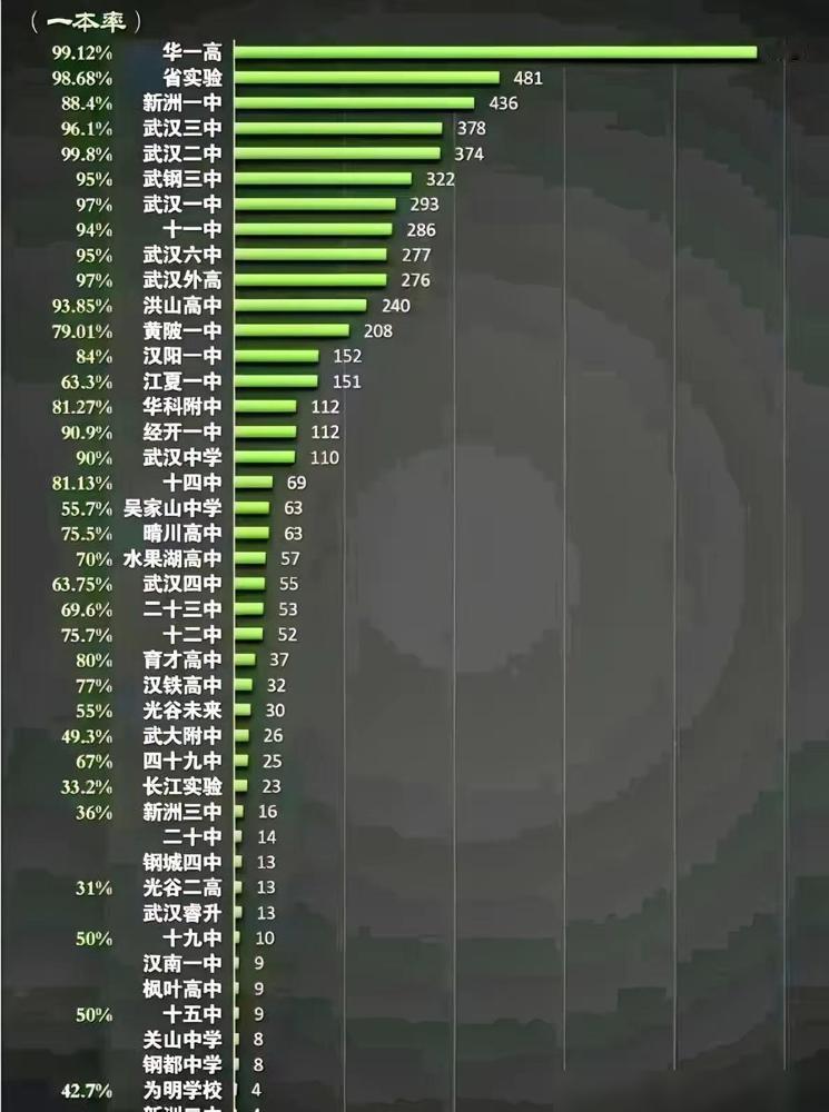 武汉高中圈子里，华师一的地位毋庸置疑，今天聊聊藏在暗处的一批扫地僧高中。说真
