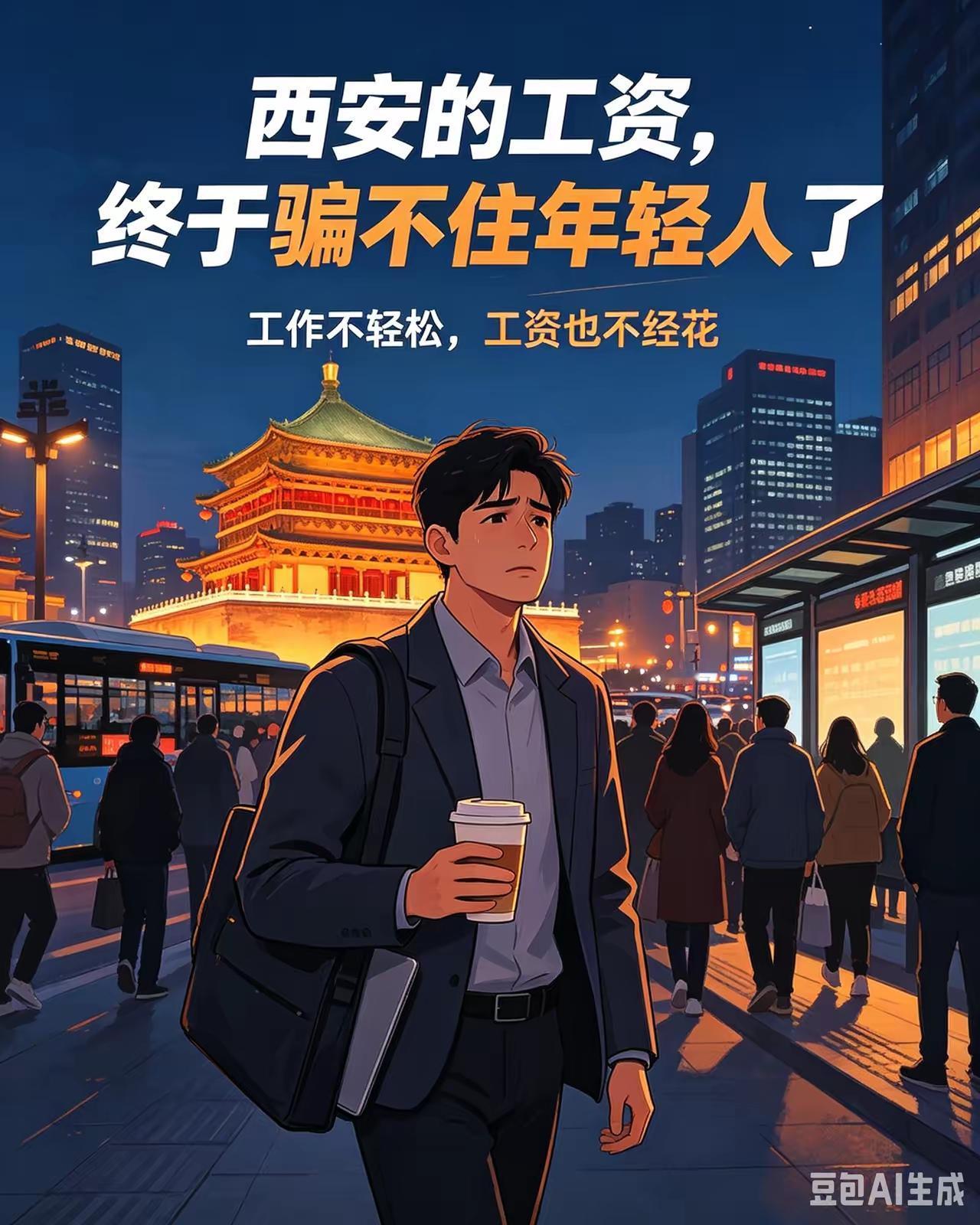 荒唐：西安是一座工资3500的城市很多人说，西安就是一座月薪3500的城市