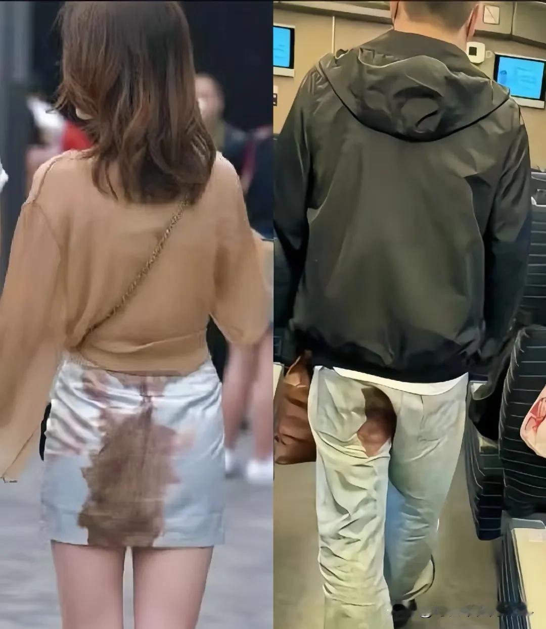 笑话一则:一个女人在街上走，裙子夹在屁股缝内了，有一个男人在后面看见了，就用手把