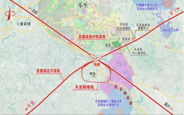 6月14日，成渝中线与成达万高铁的联络线建设取得新进展。联络线的两条隧道——宋家