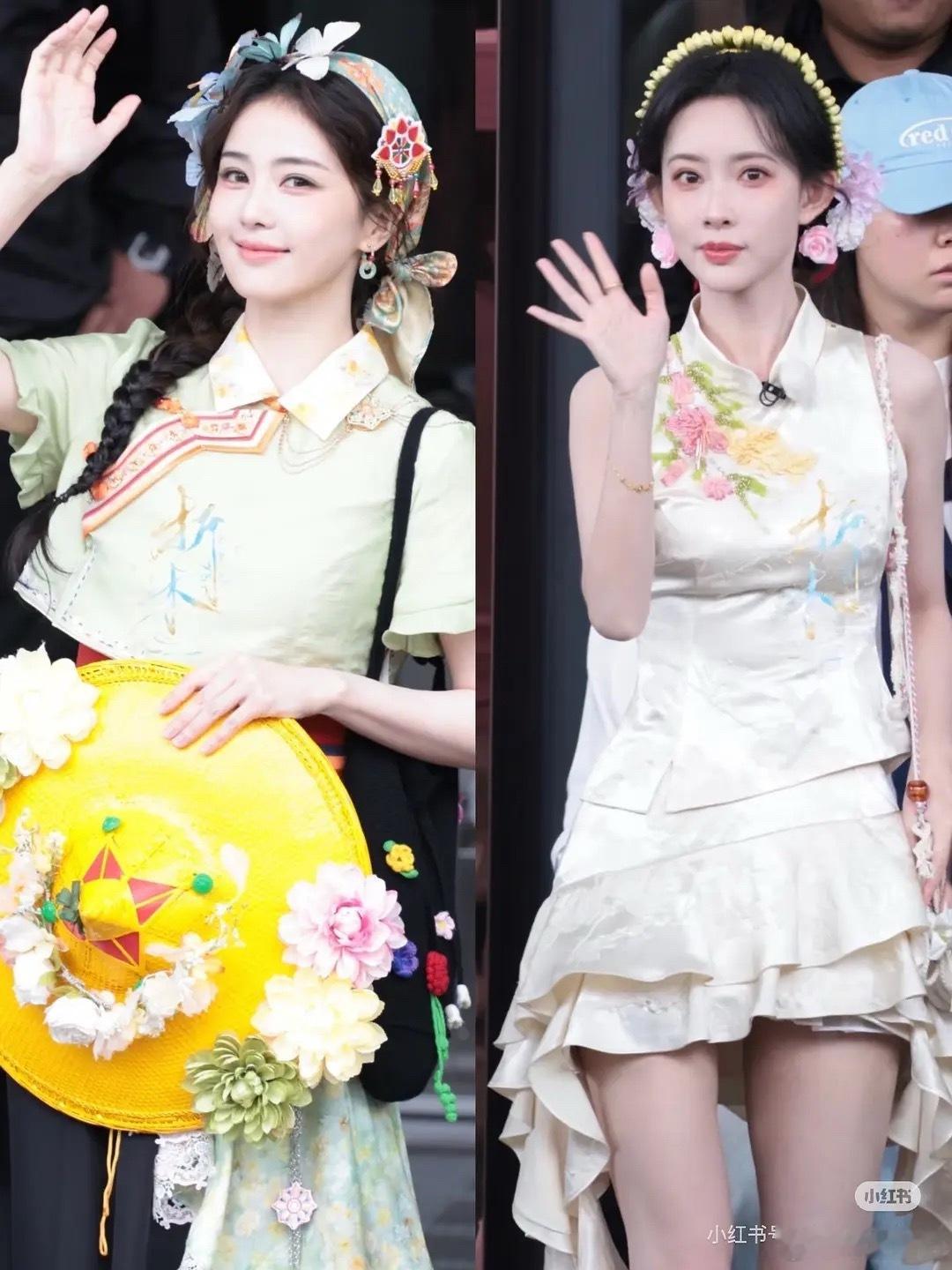 白鹿聪明了，不和雨洁站一起了