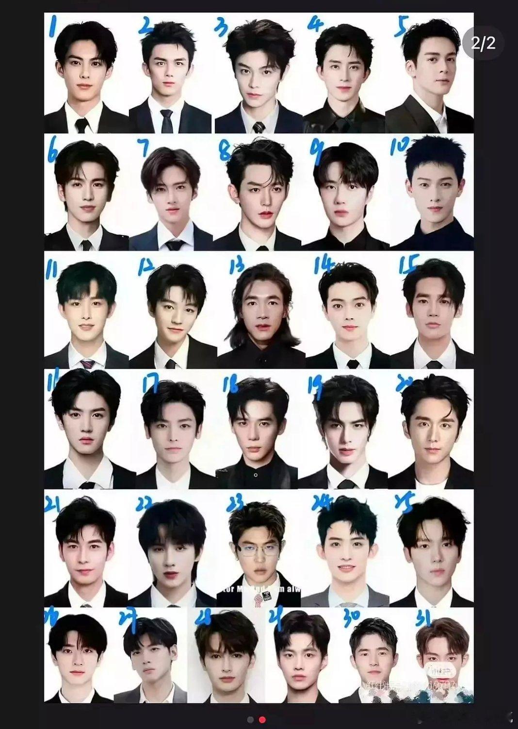 这张图里的男明星，有你不认识的吗？​​​
