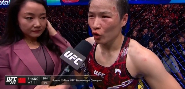 张伟丽: 没赢下很抱歉, 想感谢自己, 伟丽跌倒会再站起来会不放弃