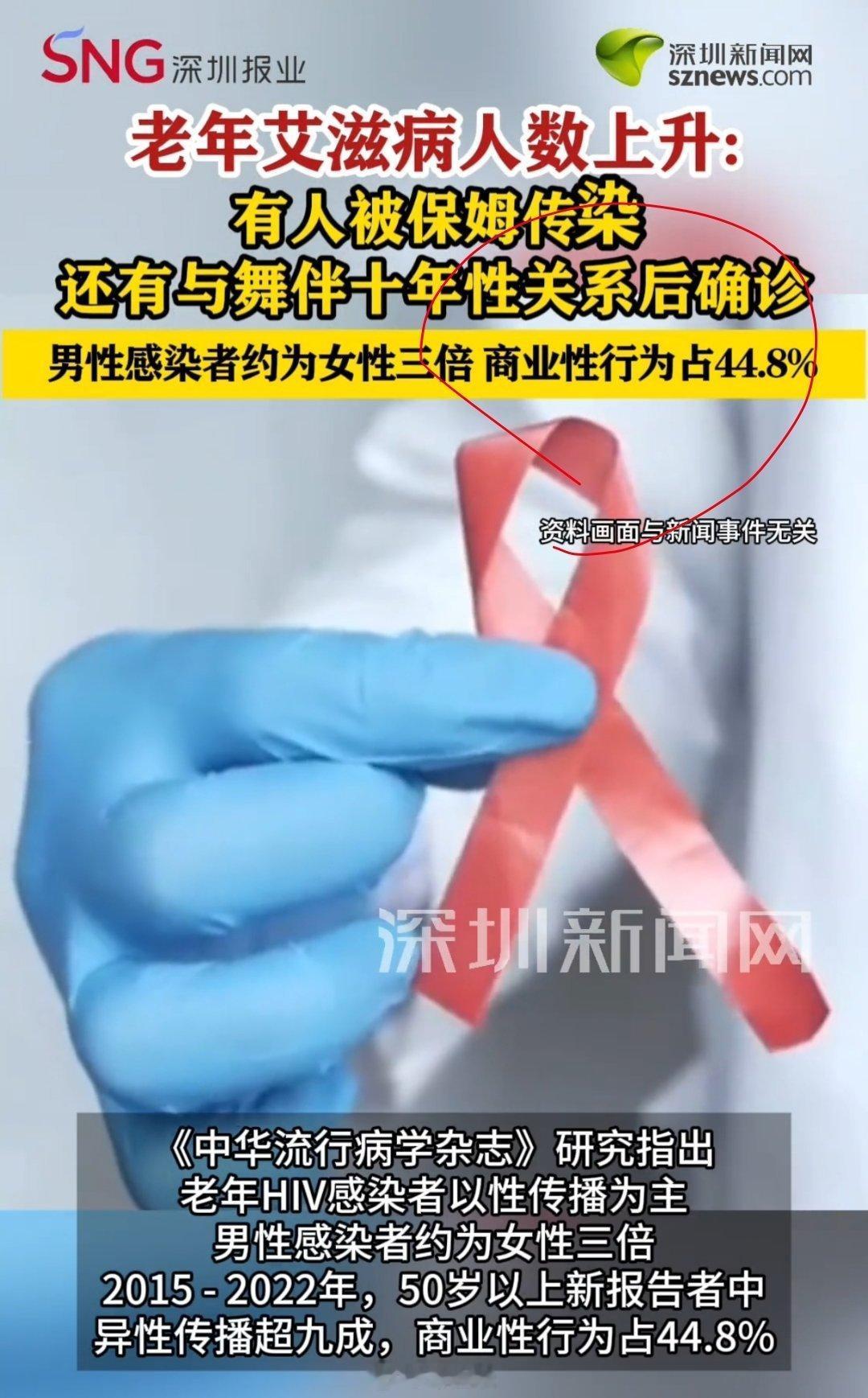 震惊到我了，80多岁了！老年HIV感染者的主要感染渠道为性传播，还商业性行为，