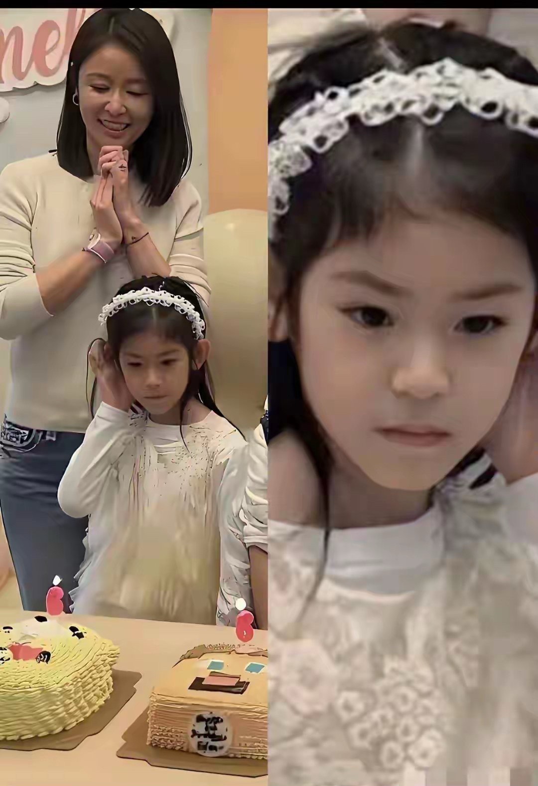 林心如霍建华的女儿，基因是顶配中的顶配