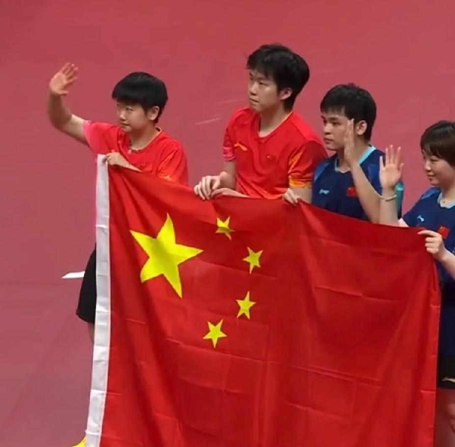 名古屋混双决赛，国乒内战，金牌稳稳留在中国🇨🇳莎头和动漫组合一起展开五星红