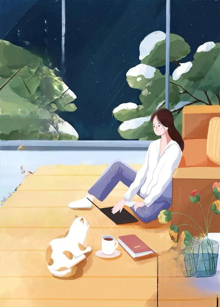 今天坐公交，车上人比较多，看了一下，没有座位了，我站在一个年轻的姑娘旁边，没想到