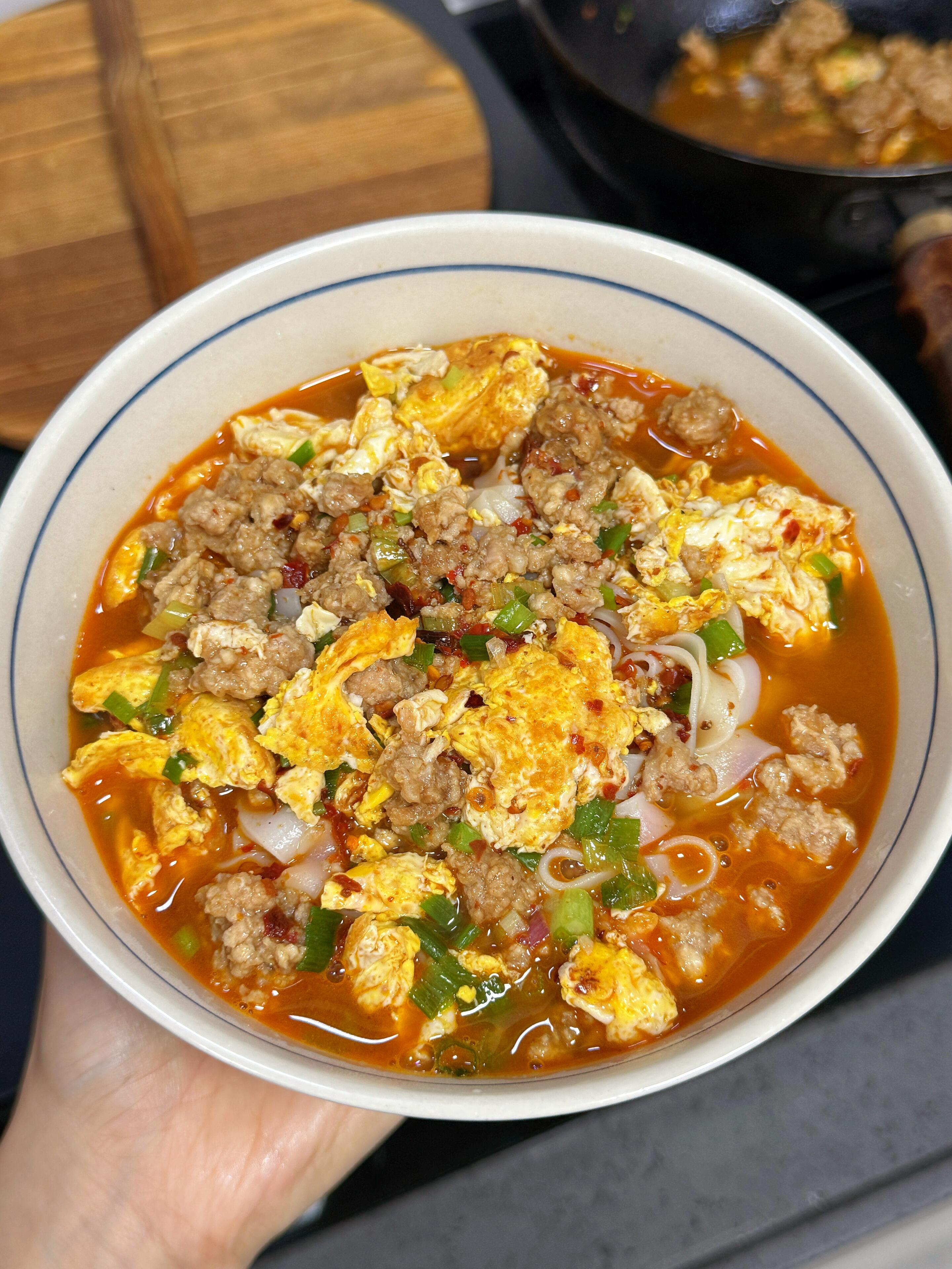 一人食首选！家常肉蛋汤粉，几分钟搞定，鲜到舔碗打工人、独居党看过来🍴一人食