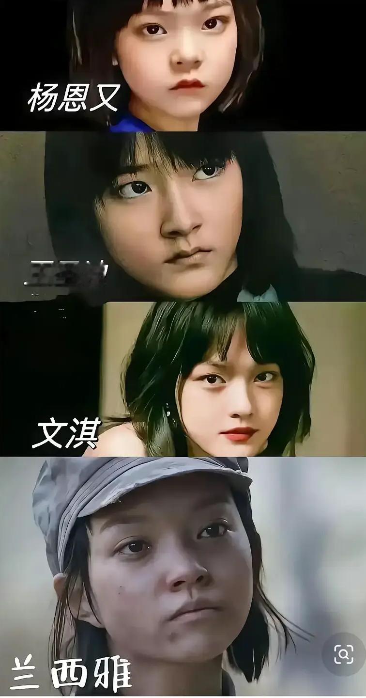 我知道文淇为什么没继续闯出来了，竞品太多了，和她相似的女演员太多了：兰西雅、任敏、王圣迪、杨恩又、拉