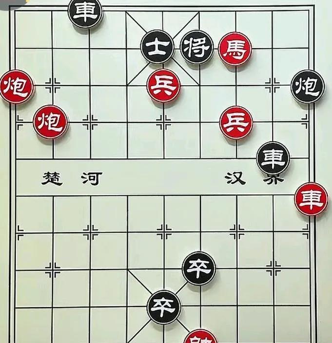 这棋先后顺序很重要，但绝对是一个红胜局，不要想着黑方两个小崽子在九宫，还有两个车