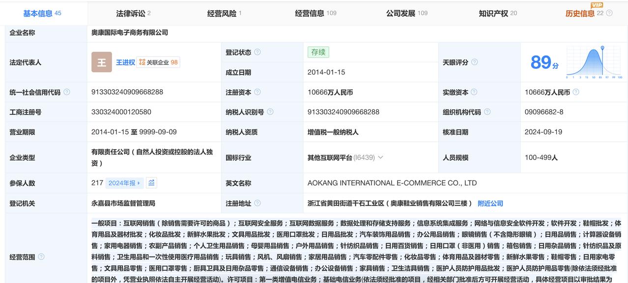 【奥康国际连续四年亏损】近日，奥康国际发布了2025年财报称，营业收入为19.