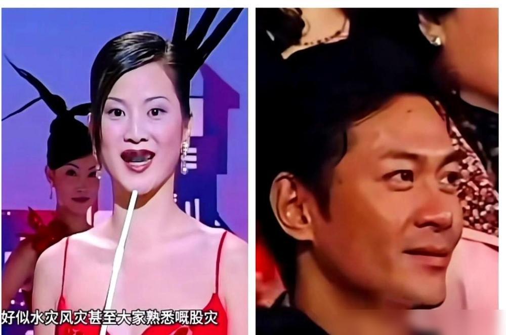 我跟你说，那个镜头，绝了。就一秒钟。台上选港姐的漂亮姑娘，刚说完“香港是一个在股