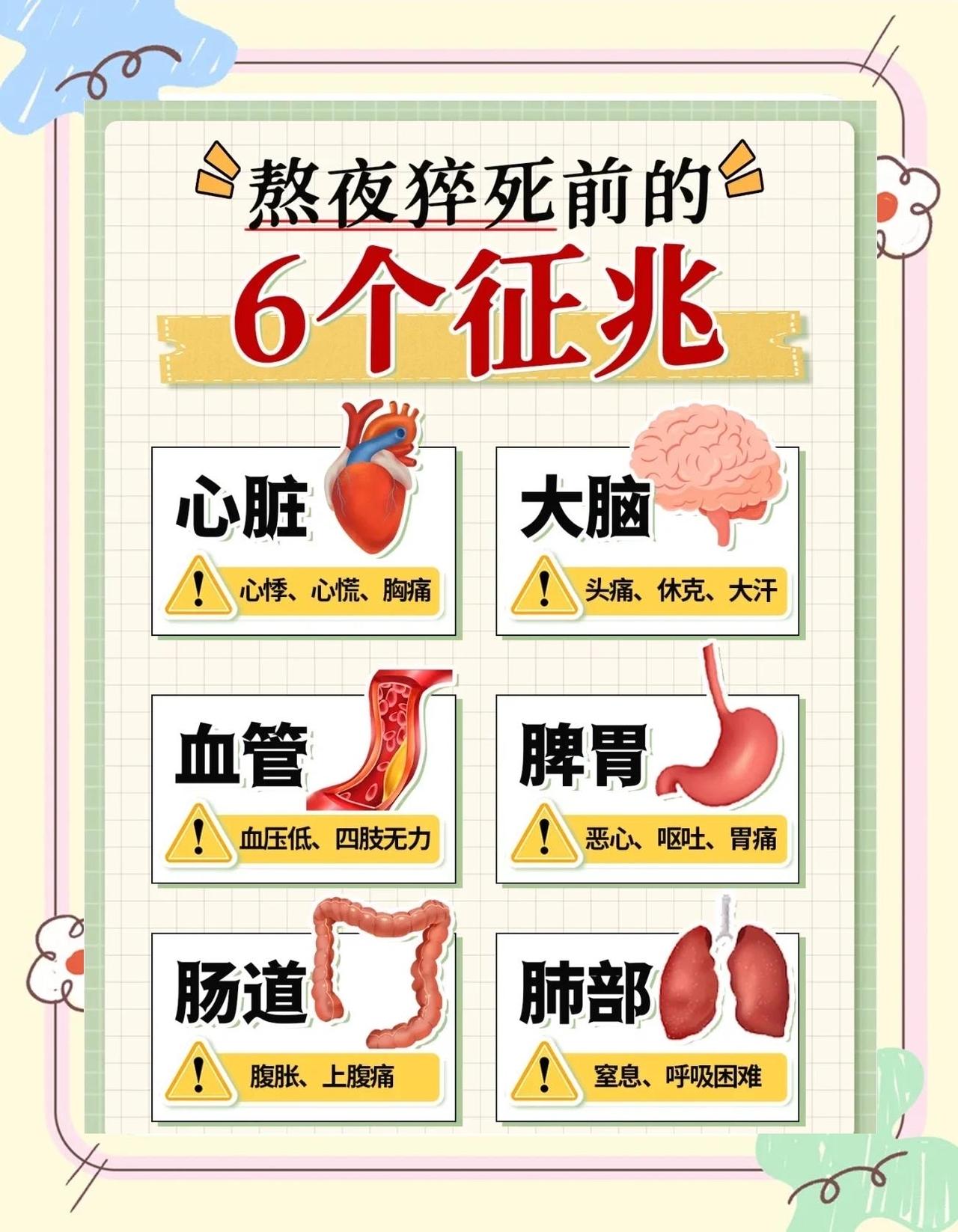 猝死前身体的3个求救信号别忽视！别等来不及，才看懂身体的忠告我们总以为猝死是