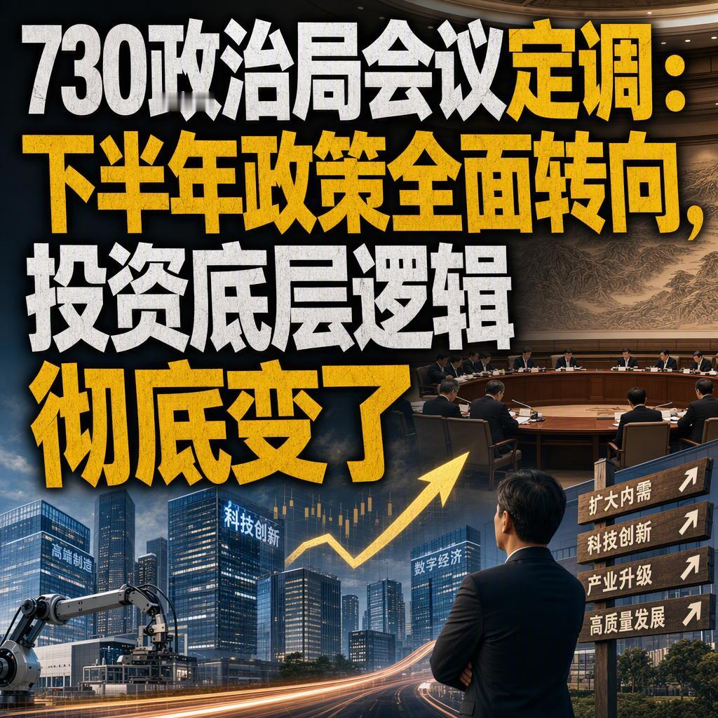 很多人以为730政治局会议只是重复“财政积极、货币宽松”那套老话。但真正读懂的