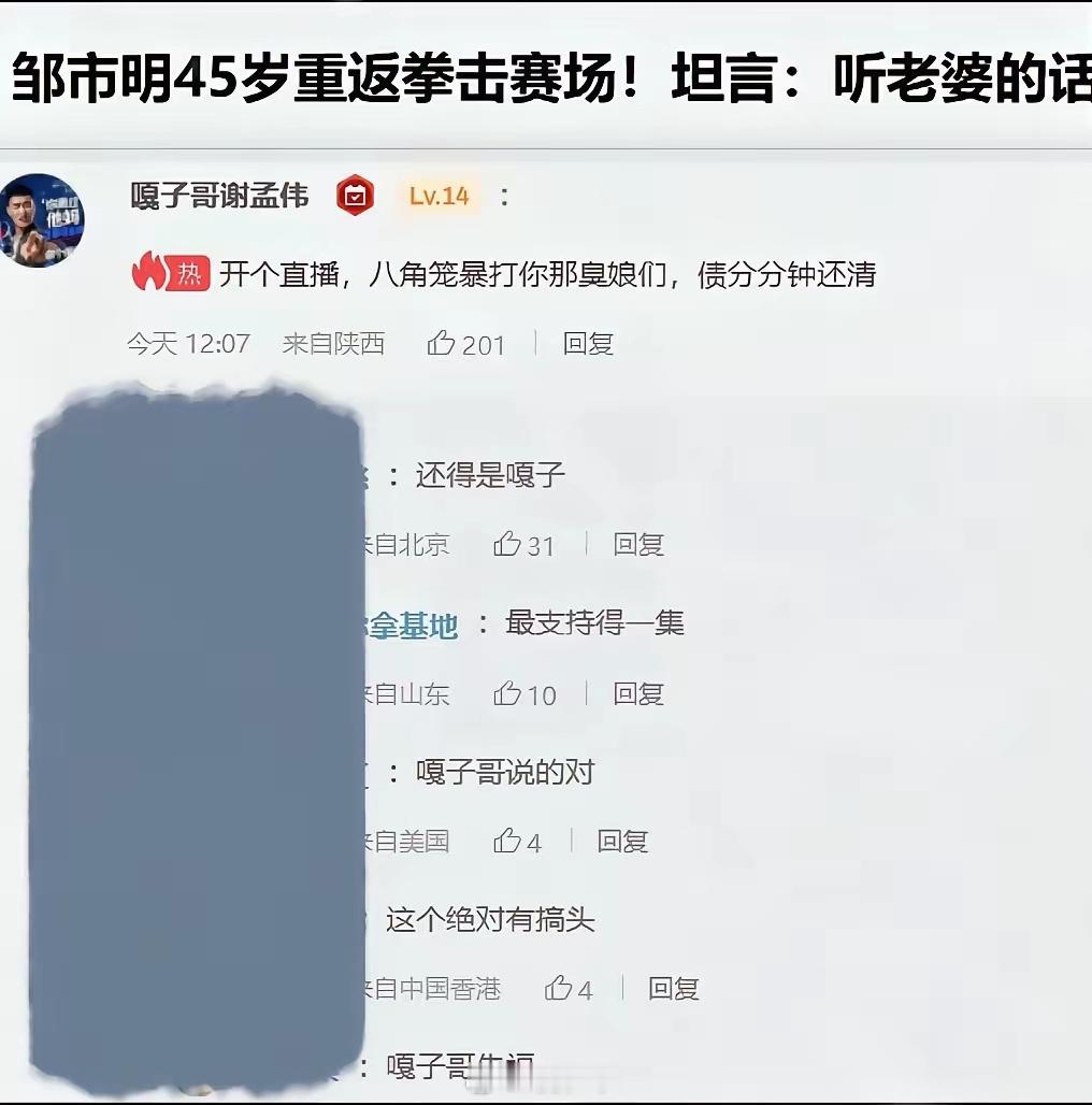 嘎子挺严谨，八角笼内就不算家暴了
