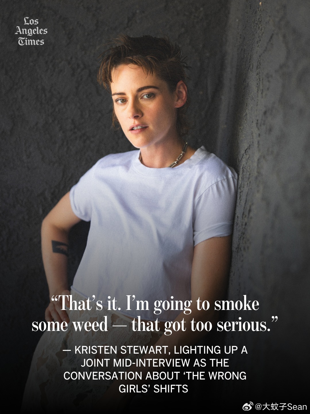 kristenstewart克里斯汀斯图尔特为《LAtimes》拍摄的宣传照