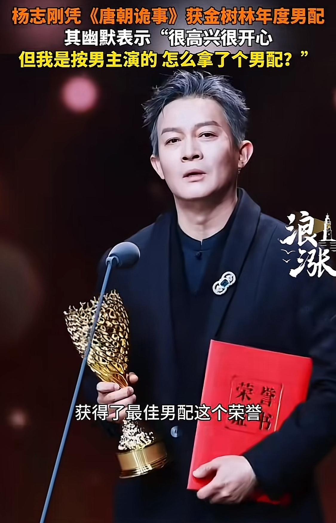 不光杨志刚自己懵了，网友也看懵了！不是因为奖没有含金量，而是他居然拿了最